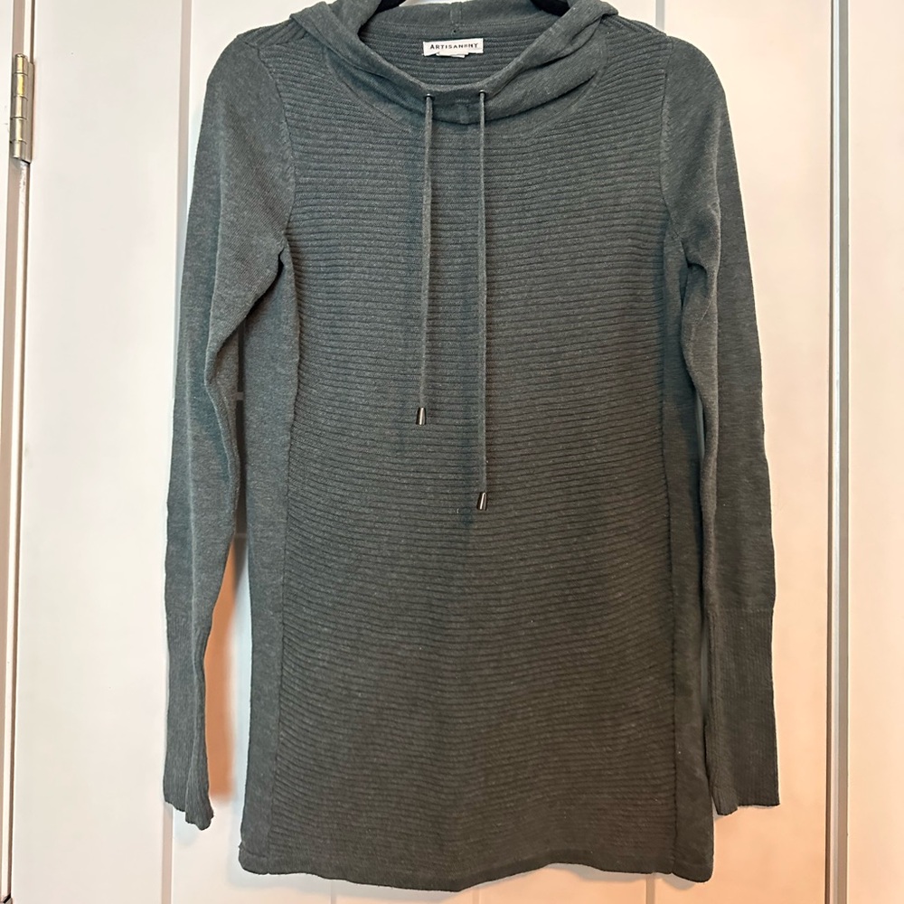 Artisan NY Gray Longline Sweater
